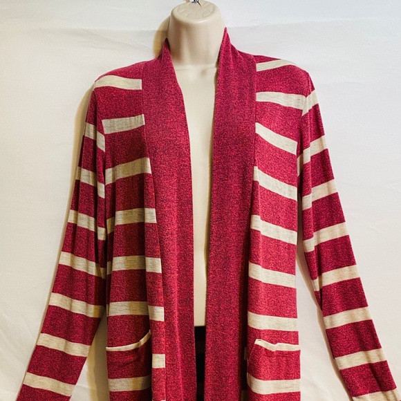 MOD LUSIVE Womens Size Small Pink/White Cardigan - Picture 1 of 5